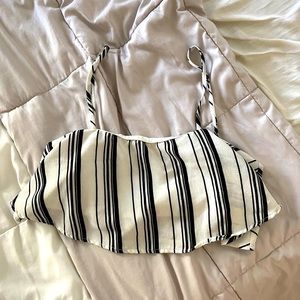 Zip back crop top